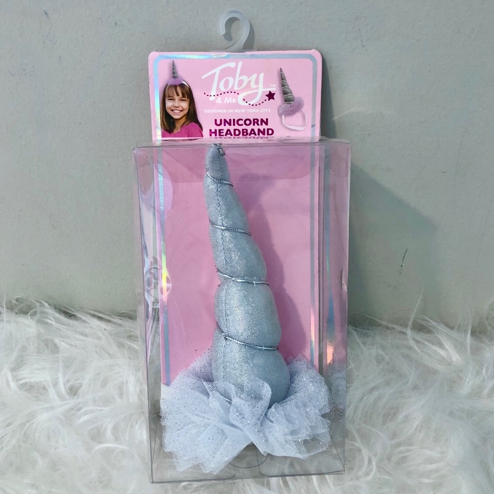 New Silver Unicorn Headband Accessory by Toby
